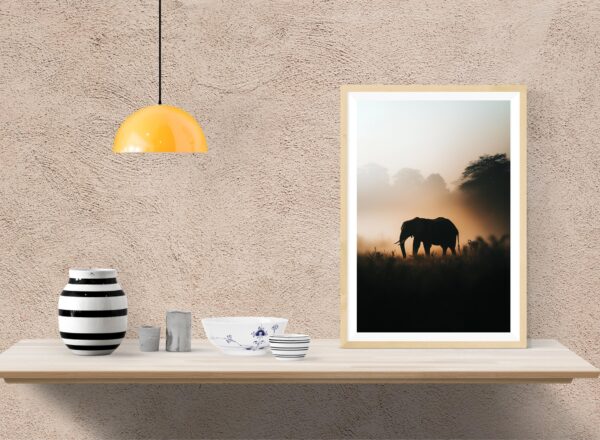 Elephant Silhouette Wall Art - Image 6