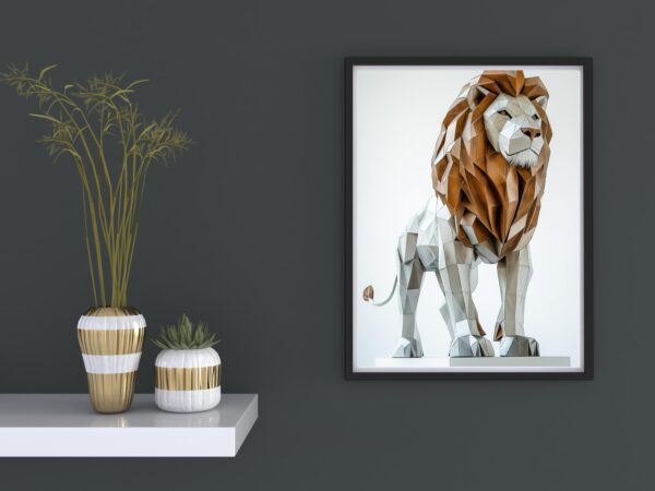Majestic Lion Wall Art - Image 6