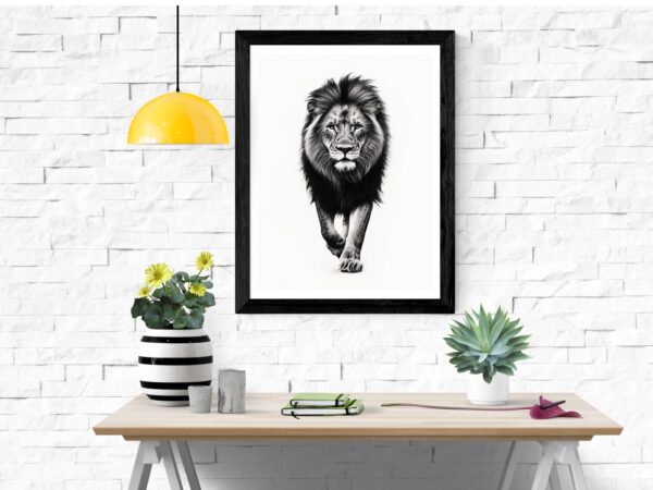 Fearless Lion Wall Art - Image 5