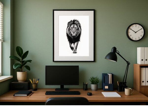 Fearless Lion Wall Art - Image 3