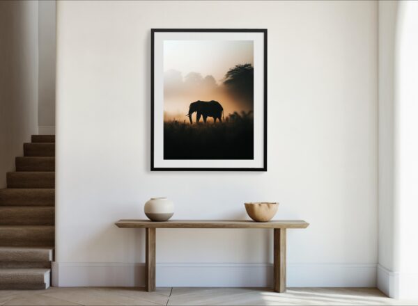 Elephant Silhouette Wall Art - Image 3