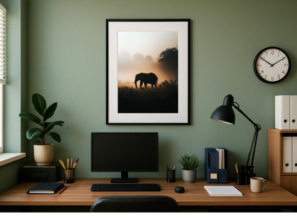 Elephant Silhouette Wall Art - Image 5