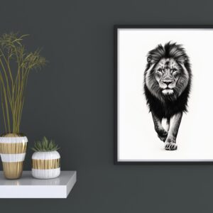 Fearless Lion Wall Art