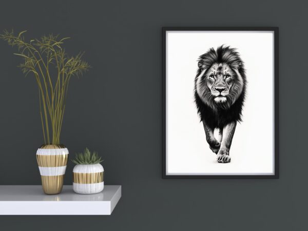 Fearless Lion Wall Art