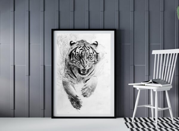 Fierce Tiger Wall Art - Image 2