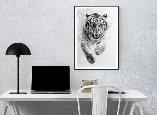 Fierce Tiger Wall Art - Image 5