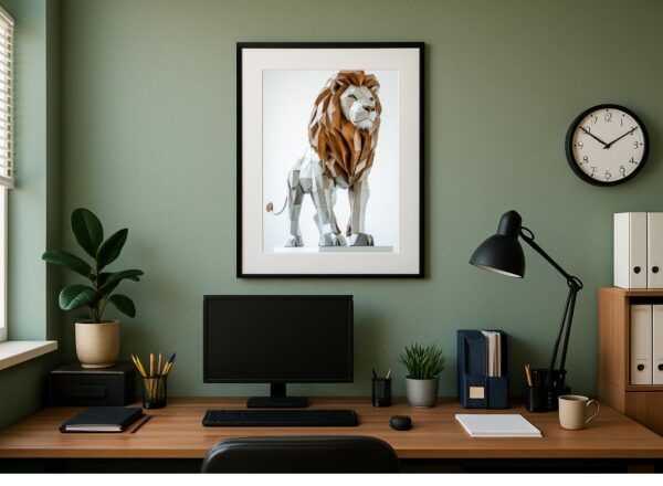 Majestic Lion Wall Art - Image 2