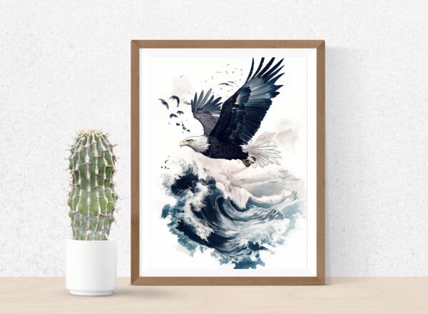 Dynamic Eagle Art